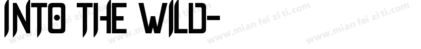 Into the Wild字体转换